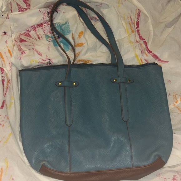 Fossil Felicity Gem Blue Tote - Picture 2 of 6